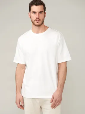 Ethan Brushed Relaxed T - White