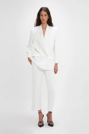 Exclusive Cropped Tuxedo Trouser In Ivory