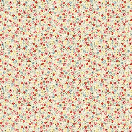 Fabric PINKIE PROMISE YELLOW by Elea Lutz from the My Favorite Things Collection for Poppie Cotton, # FT23709