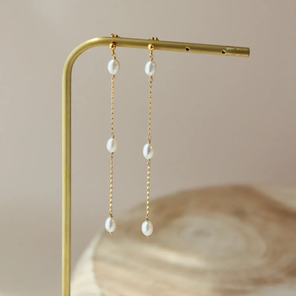 Floating Pearl Earrings | Wholesale