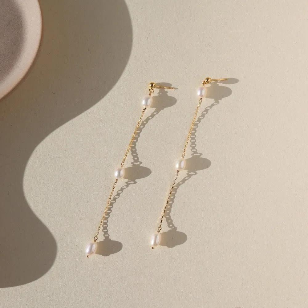 Floating Pearl Earrings | Wholesale