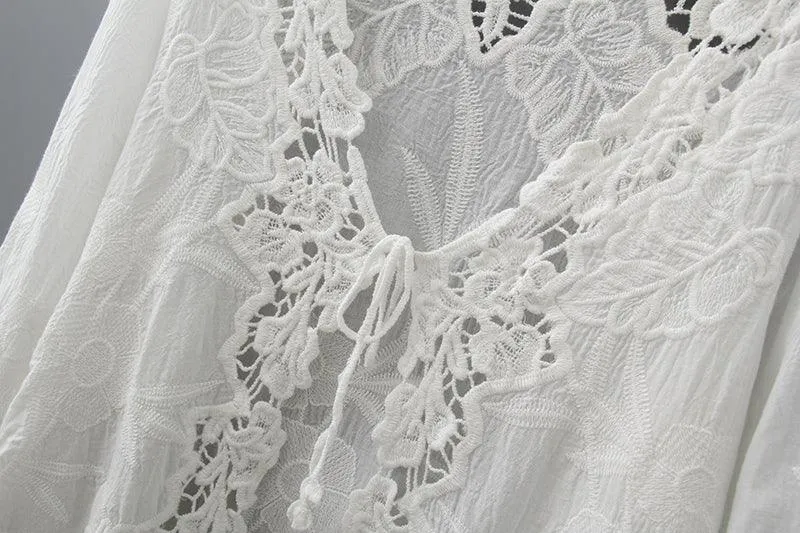 FLORAL LACE KIMONO