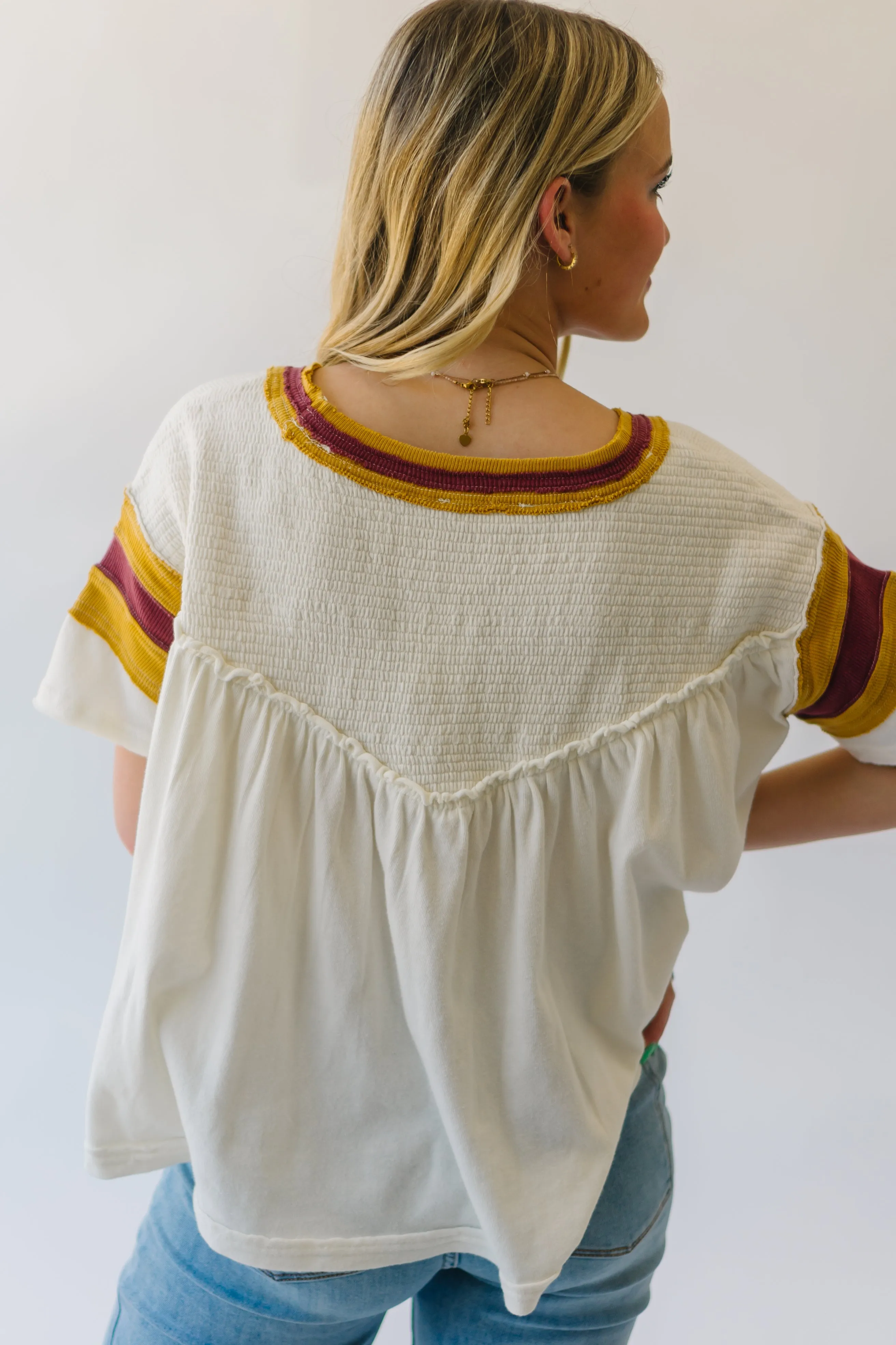 Free People: We The Free MVP Tee in Vintage White Combo