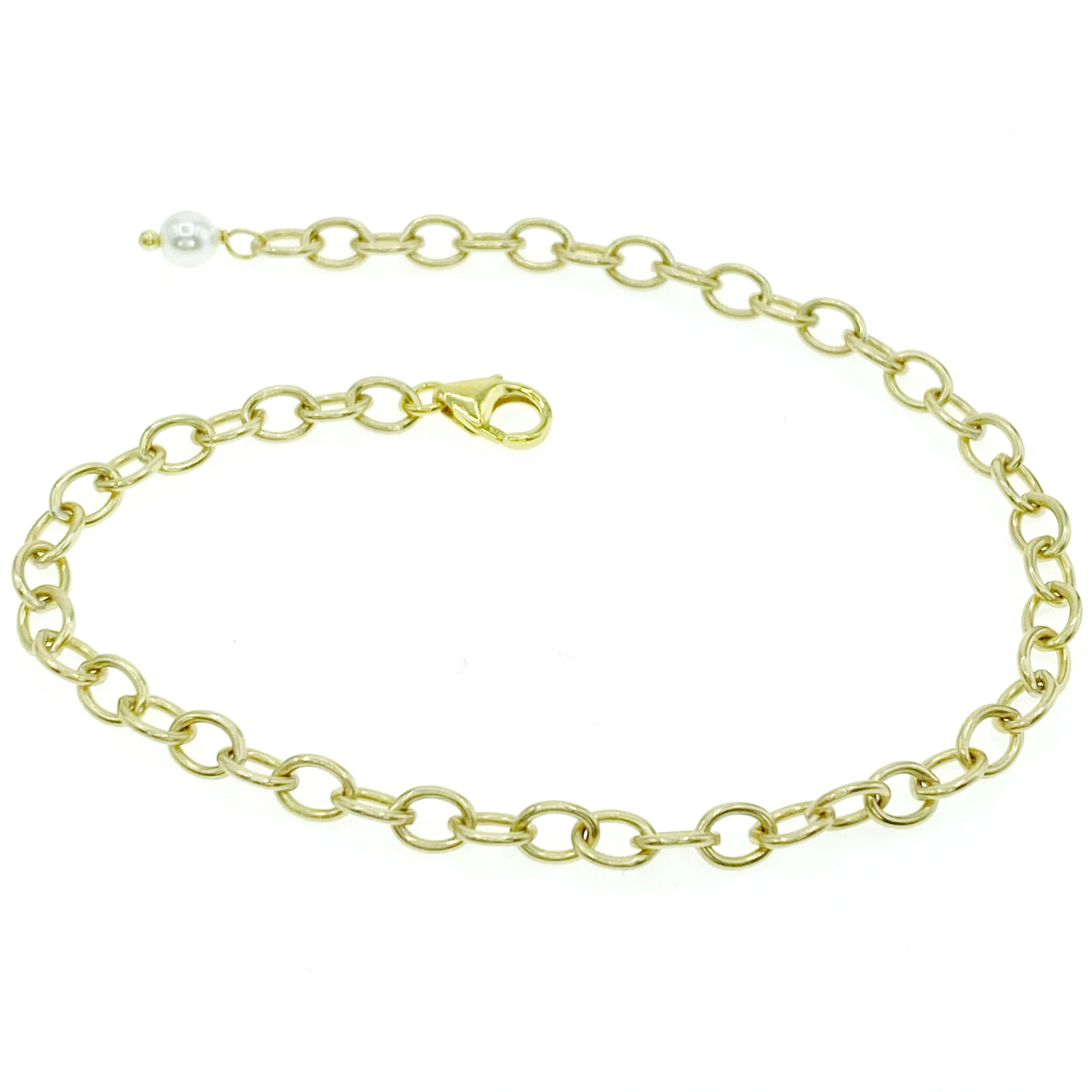 Gold Smooth Oval Chain