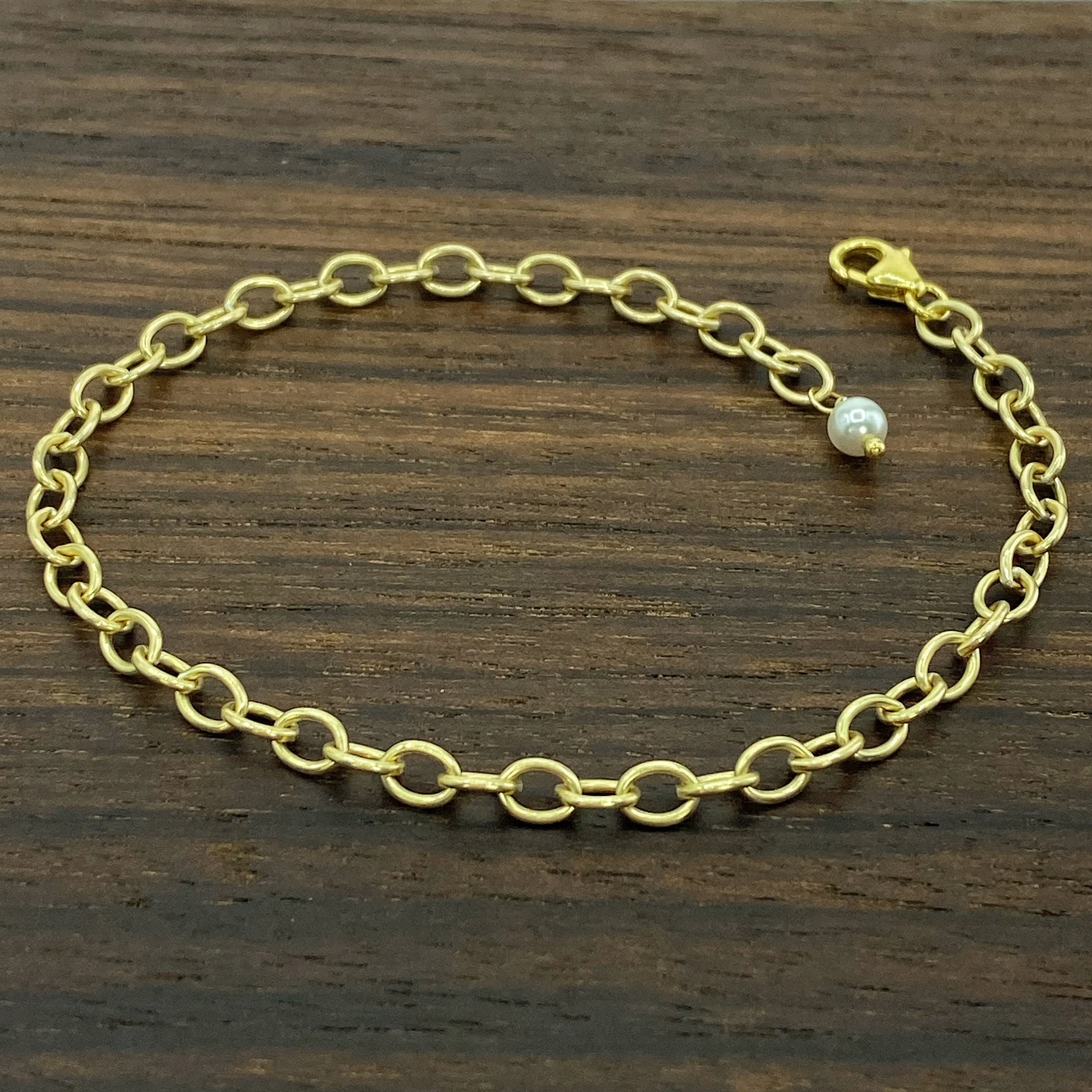 Gold Smooth Oval Chain