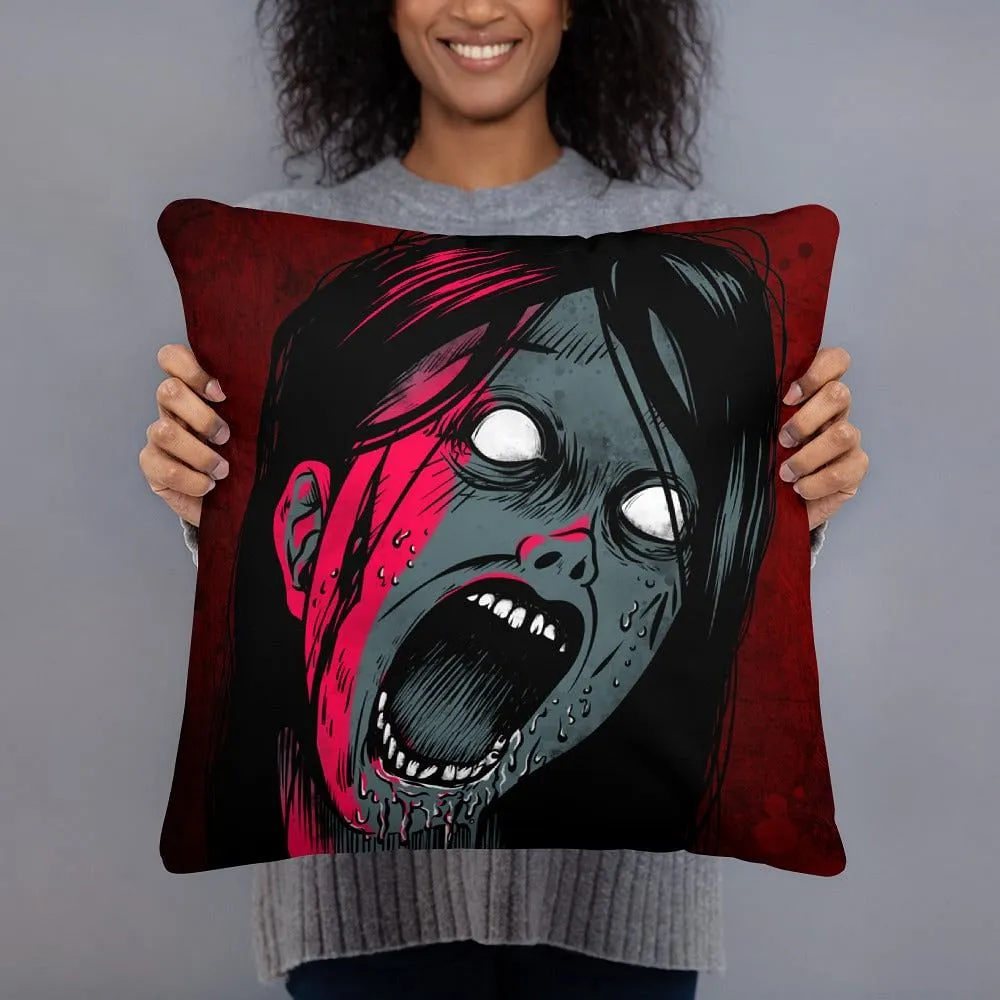 Goth Throw Pillow / Alternative Gothic Square Pillow