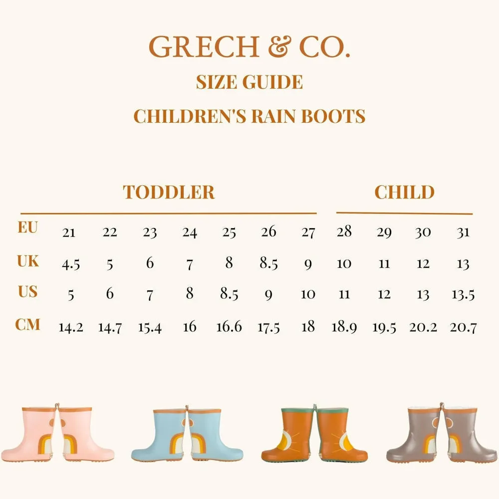 Grech & Co. Childrens Rain Boots - Light Blue