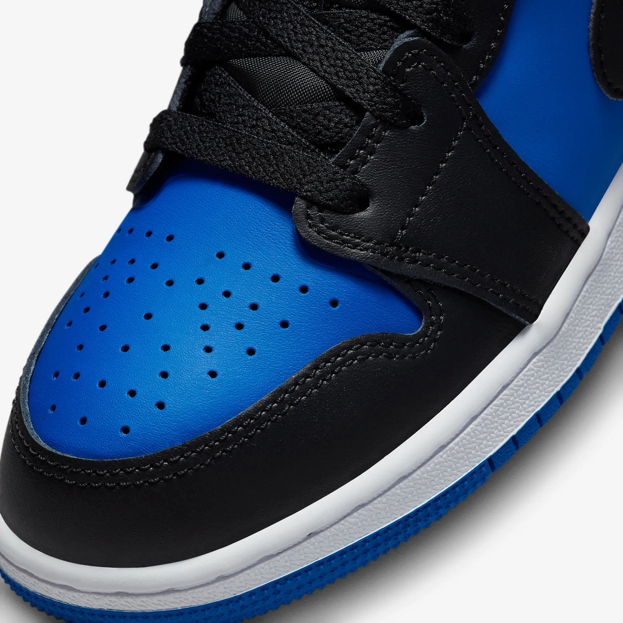 (GS) Air Jordan 1 Mid 'Black / Royal Blue' (2023) DQ8423-042