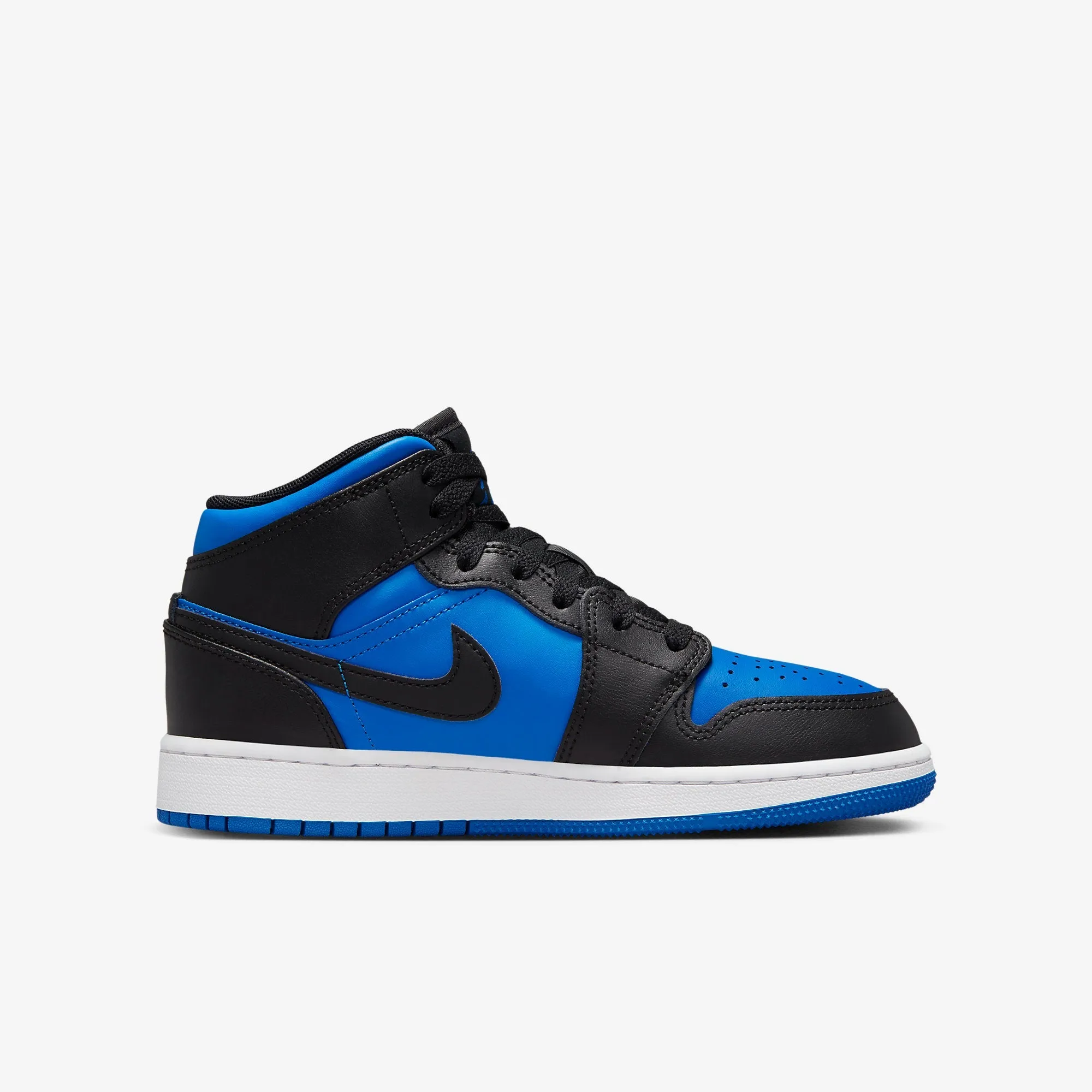 (GS) Air Jordan 1 Mid 'Black / Royal Blue' (2023) DQ8423-042