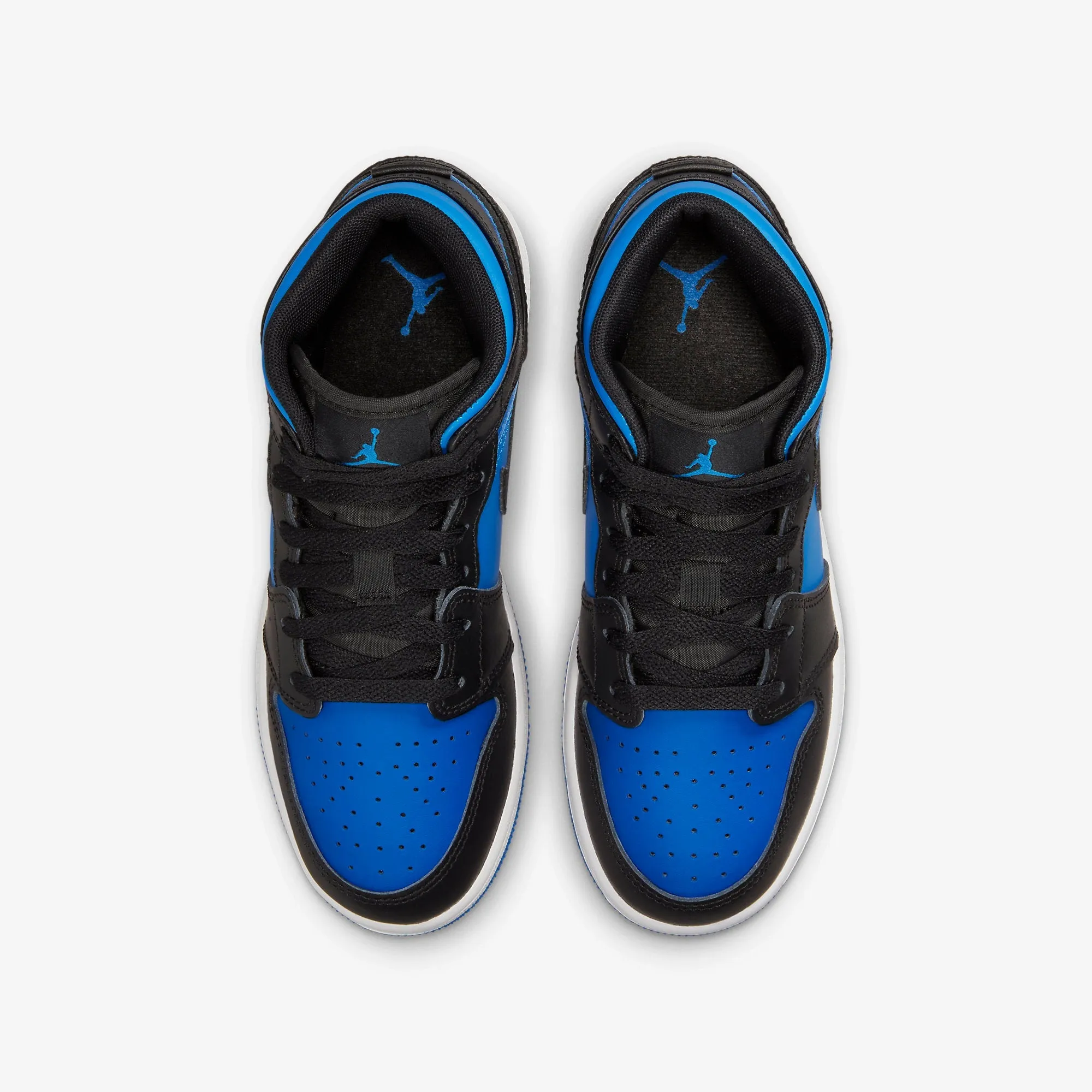 (GS) Air Jordan 1 Mid 'Black / Royal Blue' (2023) DQ8423-042