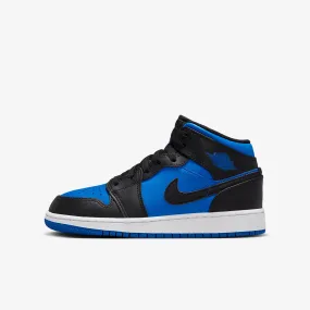 (GS) Air Jordan 1 Mid 'Black / Royal Blue' (2023) DQ8423-042