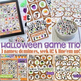 Halloween GAME TRIO PRINTABLE