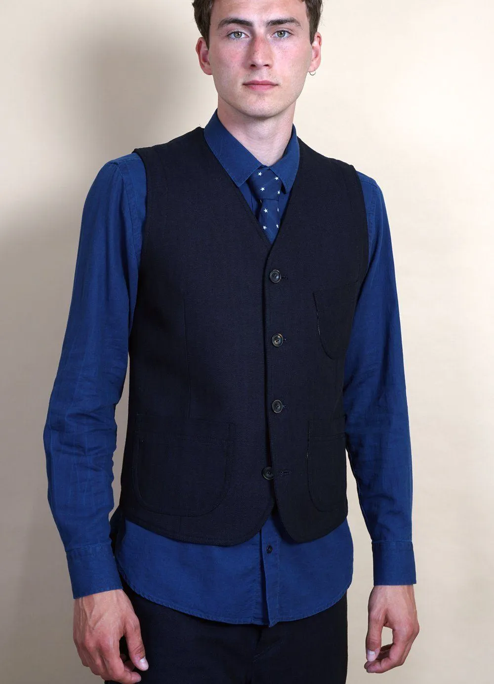 HARALD | Casual Waistcoat | Indigo