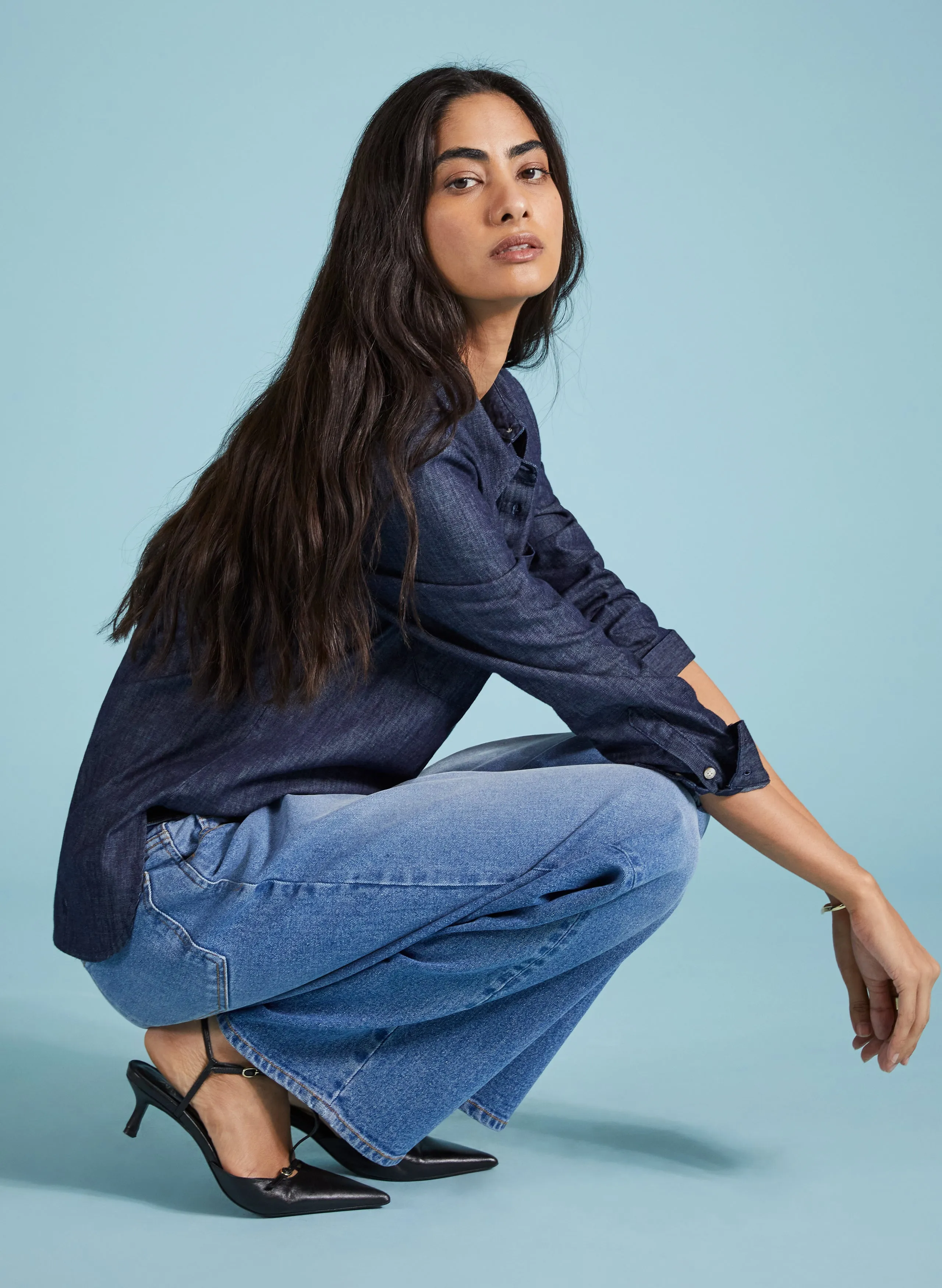 Hattie Organic Denim Shirt