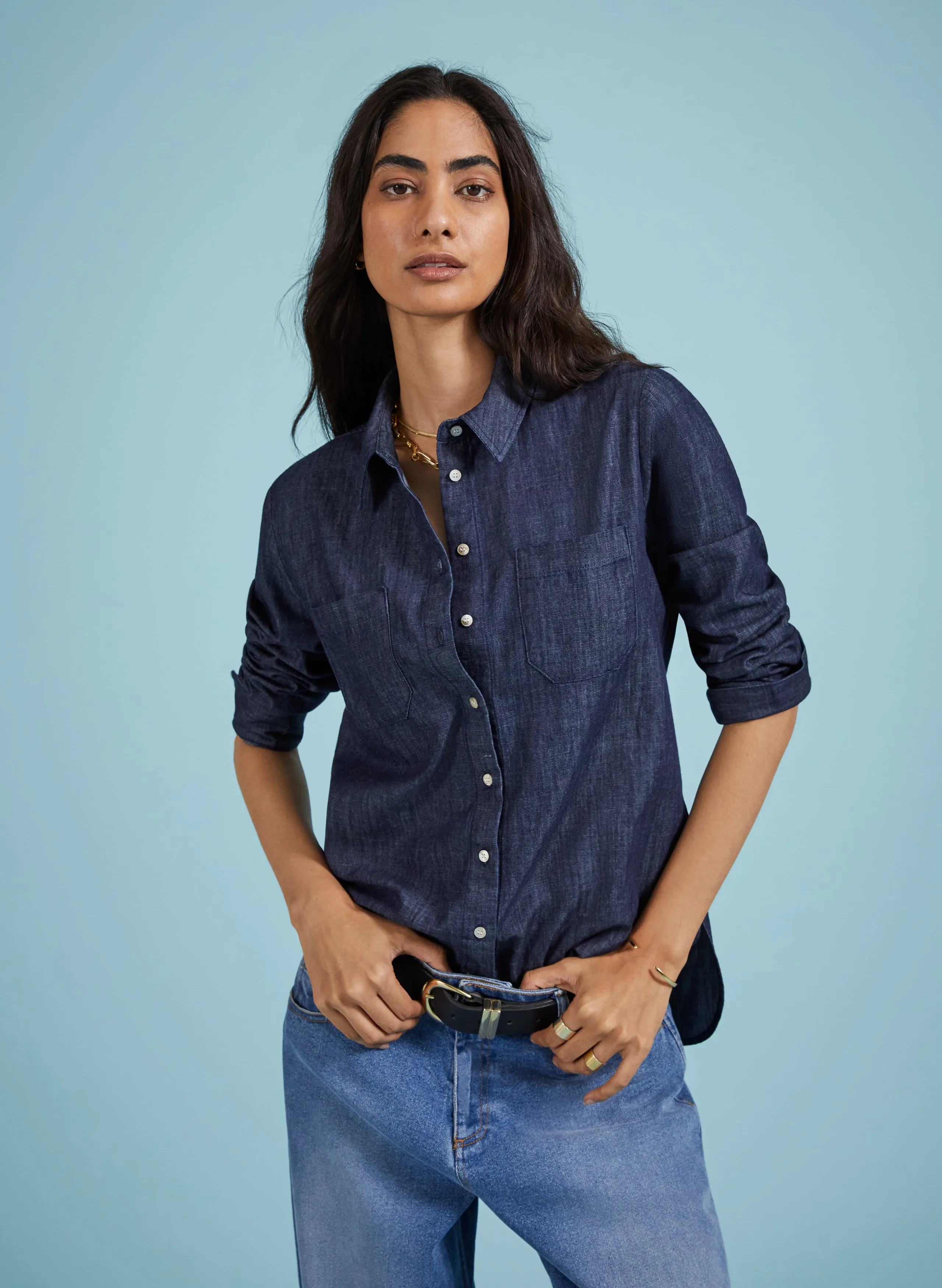 Hattie Organic Denim Shirt