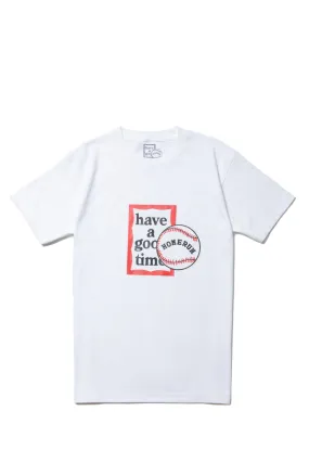 have a good time x HOMERUN FRAME S/S TEE WHITE