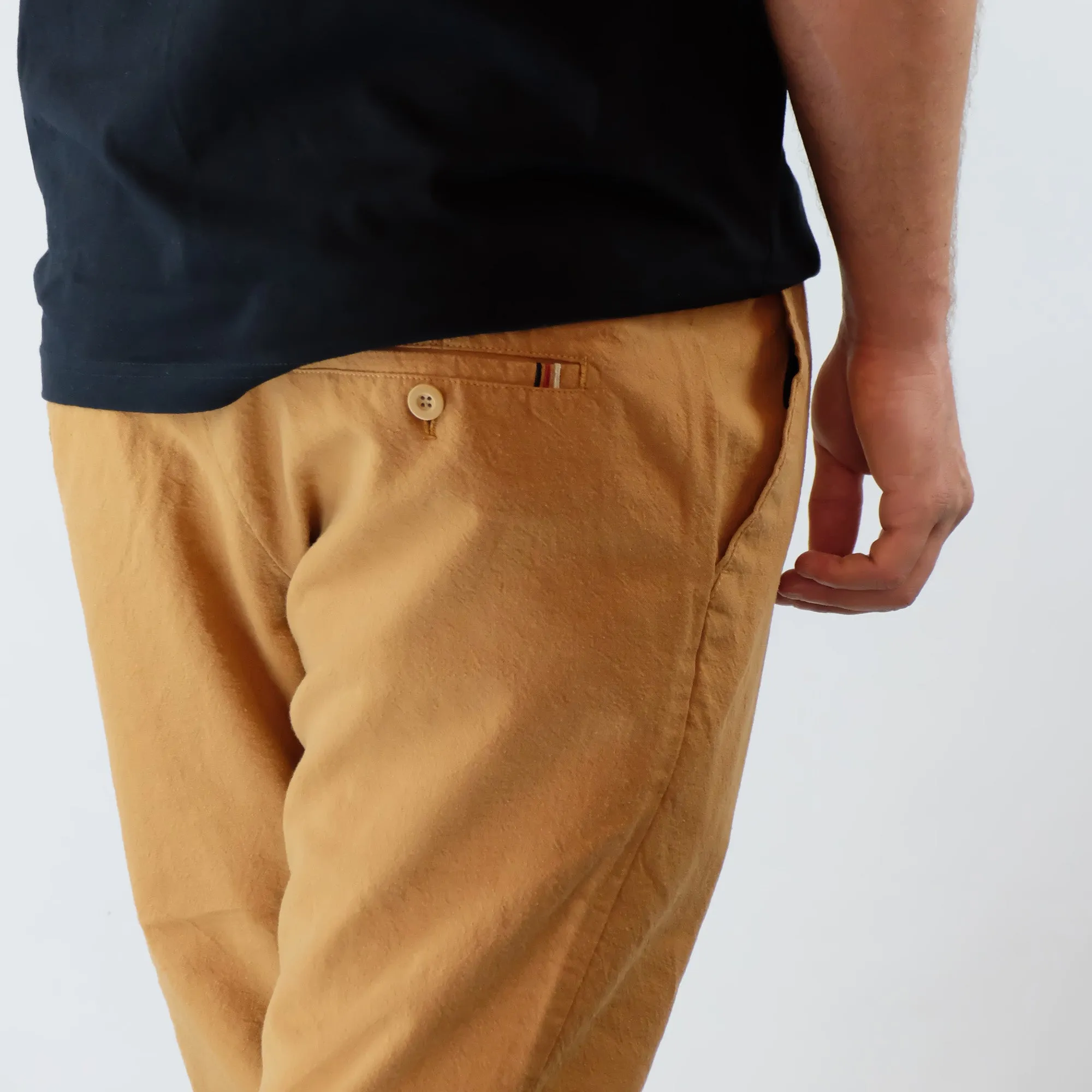 Hemp Cotton Pants Unisex - Orange