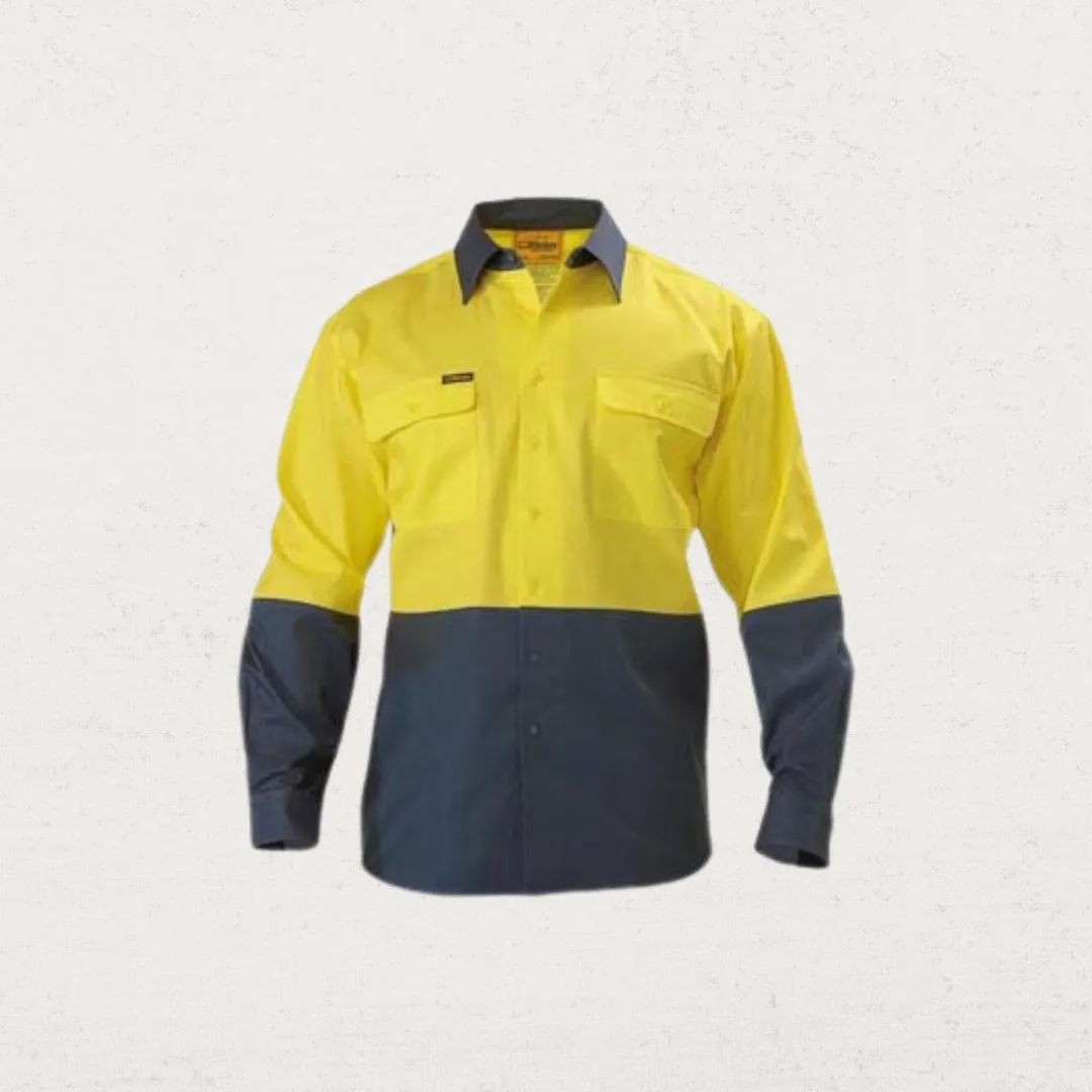 Hi Vis Two Tone Drill Long Sleeve Shirt