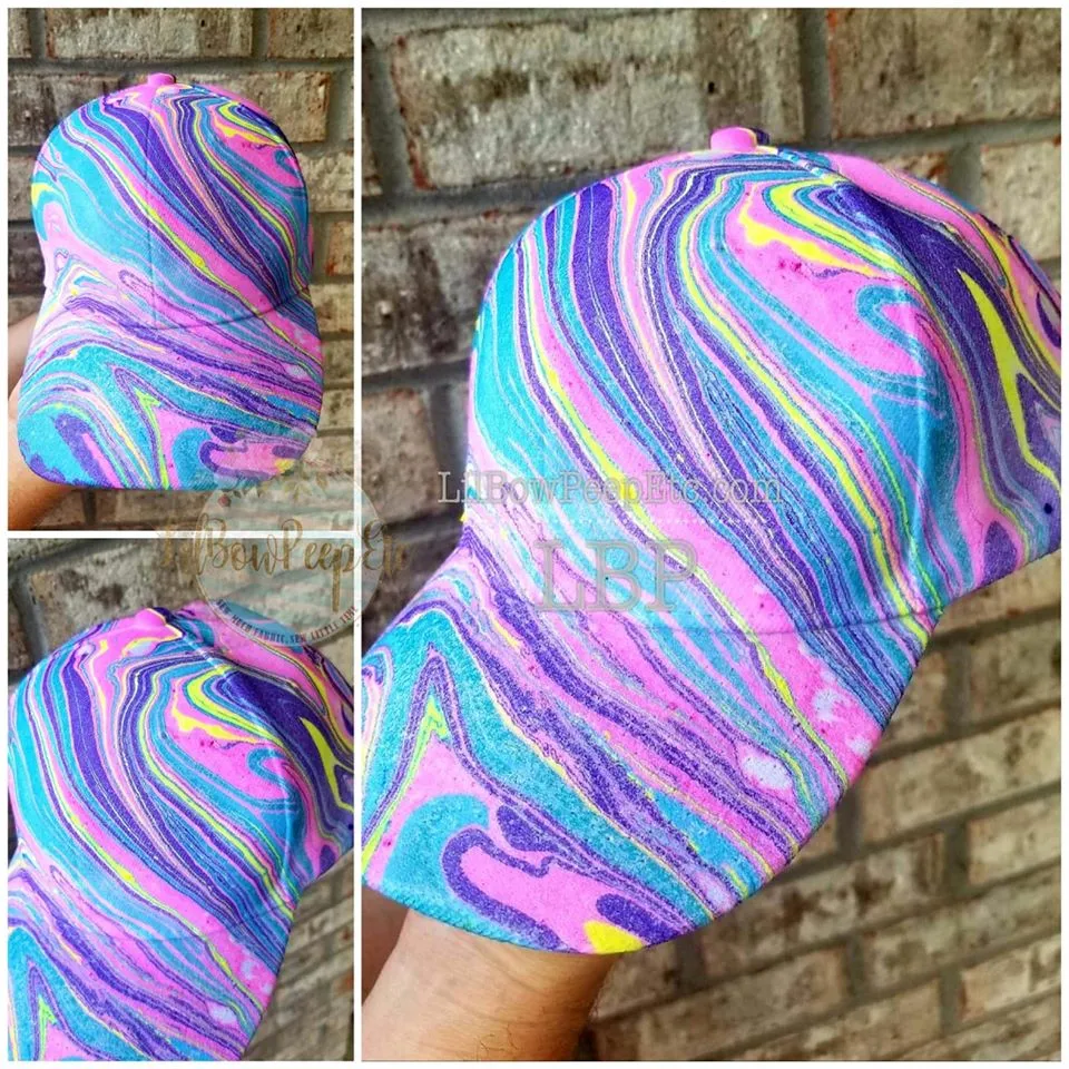 High Ponytail Hydrodipped Hat You Choose Your Colors