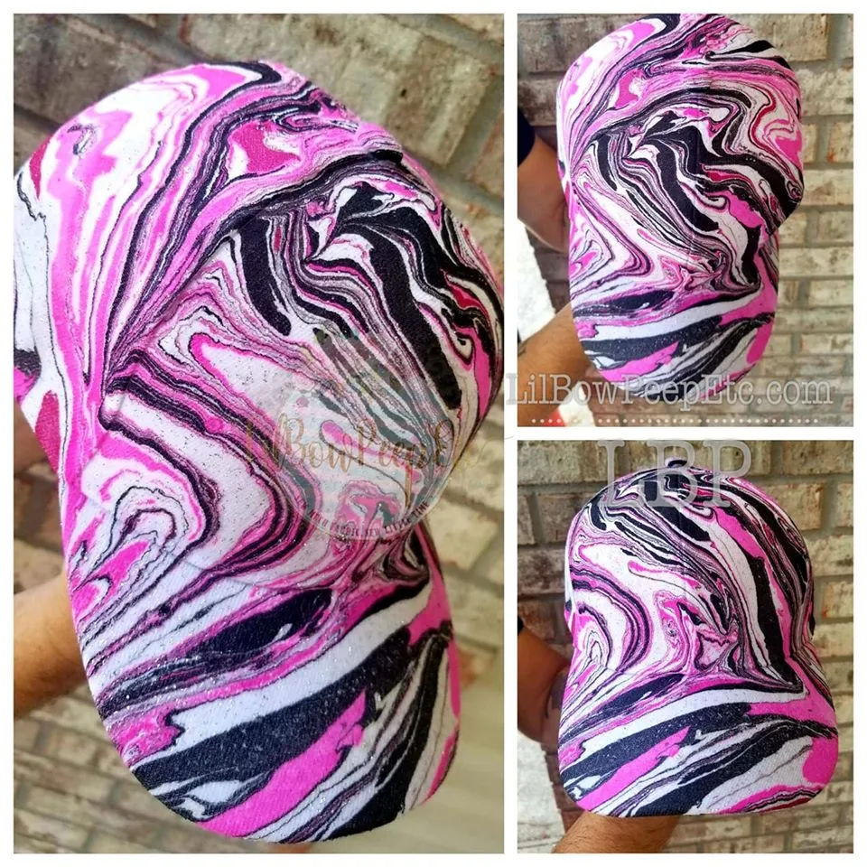 High Ponytail Hydrodipped Hat You Choose Your Colors