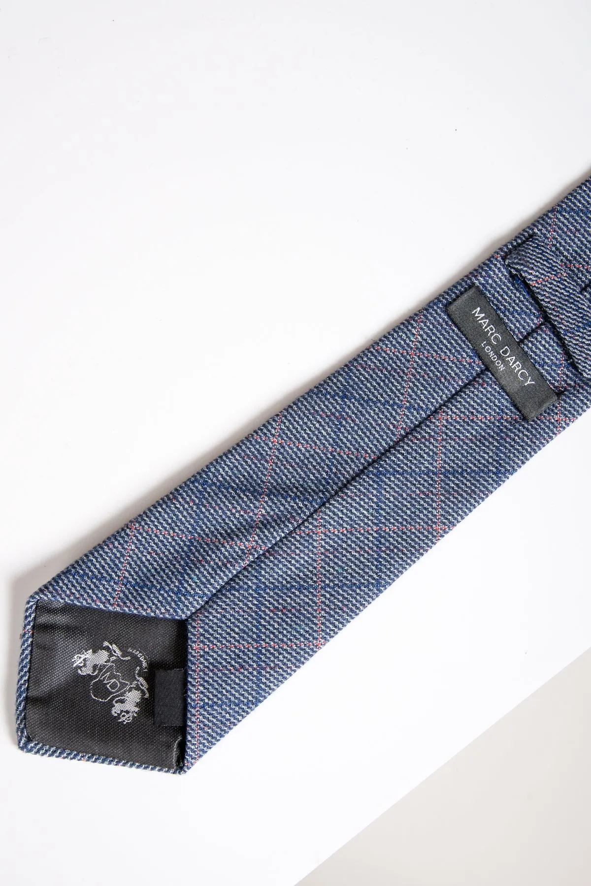 HILTON - Blue Check Tweed Tie