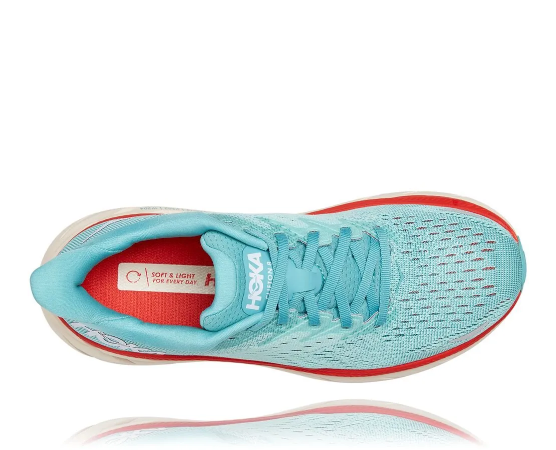 Hoka One One women's running shoe Clifton 8 1119394/AEBL aquarelle/eggshell blue