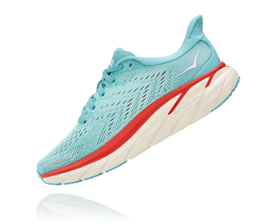 Hoka One One women's running shoe Clifton 8 1119394/AEBL aquarelle/eggshell blue