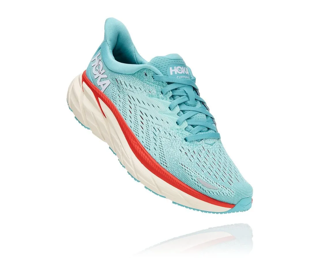 Hoka One One women's running shoe Clifton 8 1119394/AEBL aquarelle/eggshell blue