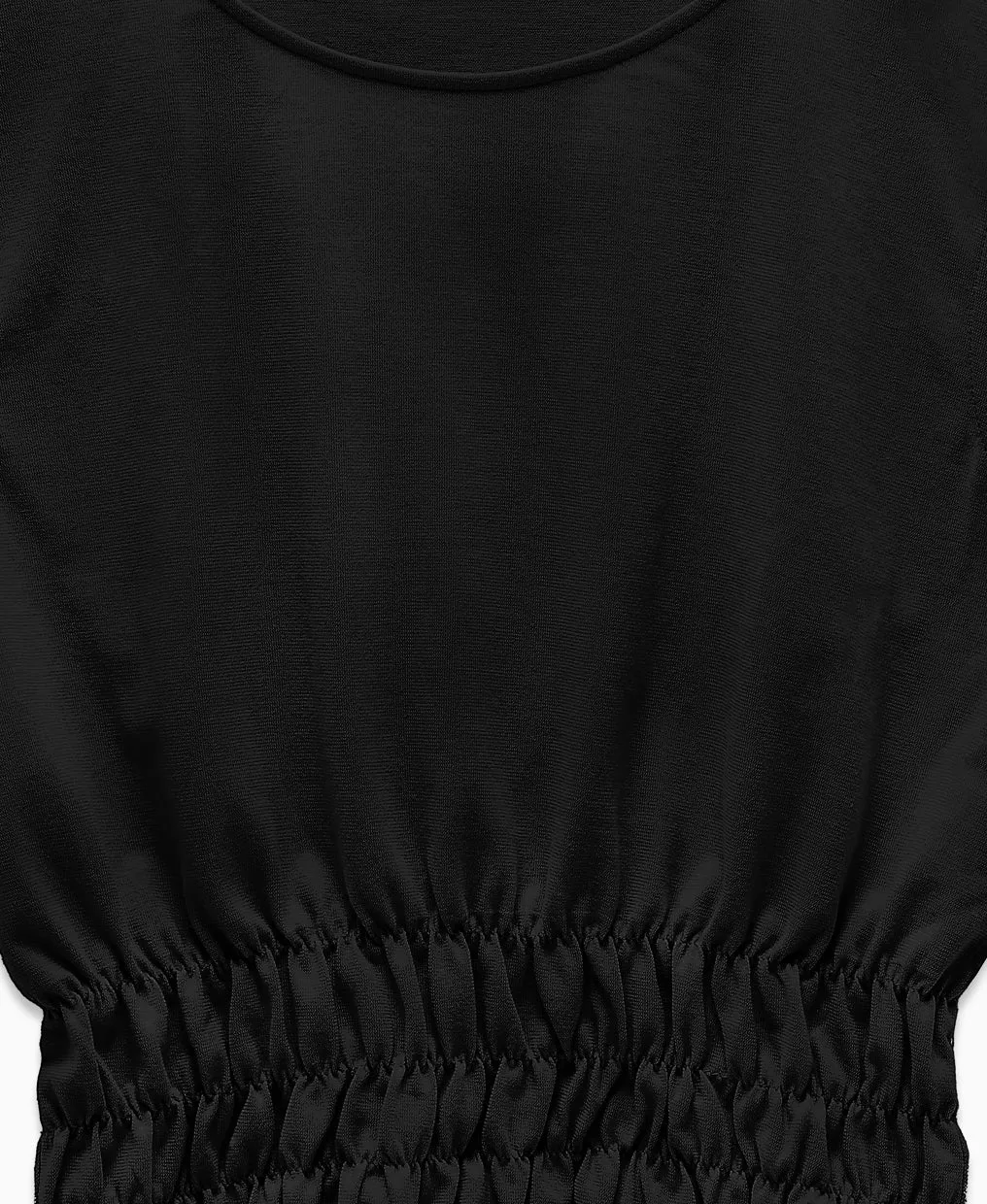 HOLBORN RUCHED CROPPED TOP | BLACK