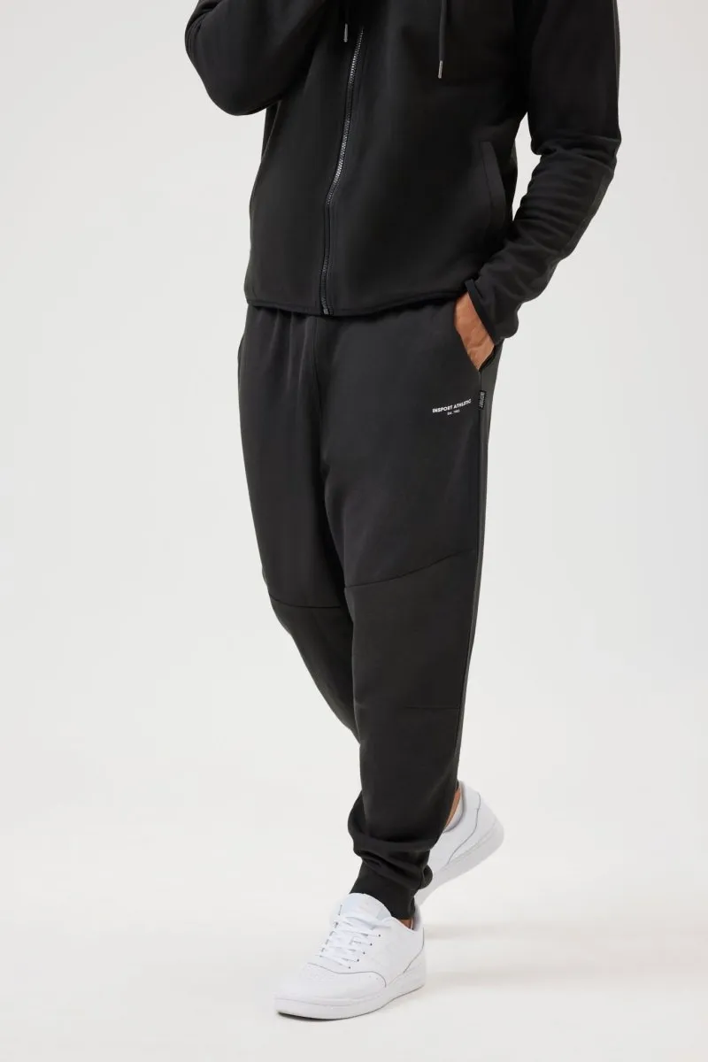 INSPORT MEN'S TEC FLEECE BLACK TRACKPANT