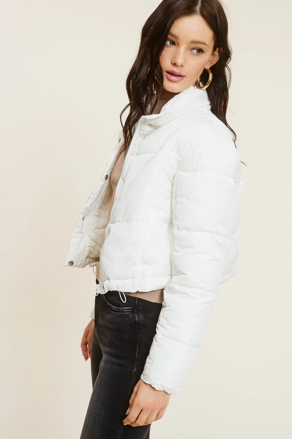 Ivory Puffer Jacket