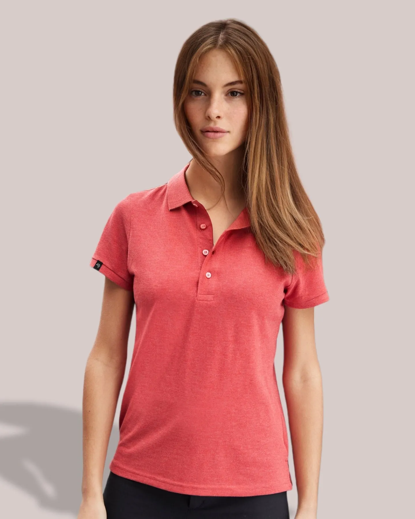 JAN 8009 ― Damen Bio-Baumwolle Polo Shirt - Braun