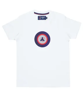 JDC Boy's White Printed T-Shirt