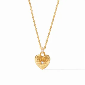 Julie Vos Esme Heart Solitaire Necklace