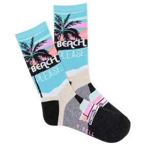 K.Bell Women's Beach Please Crew Sock