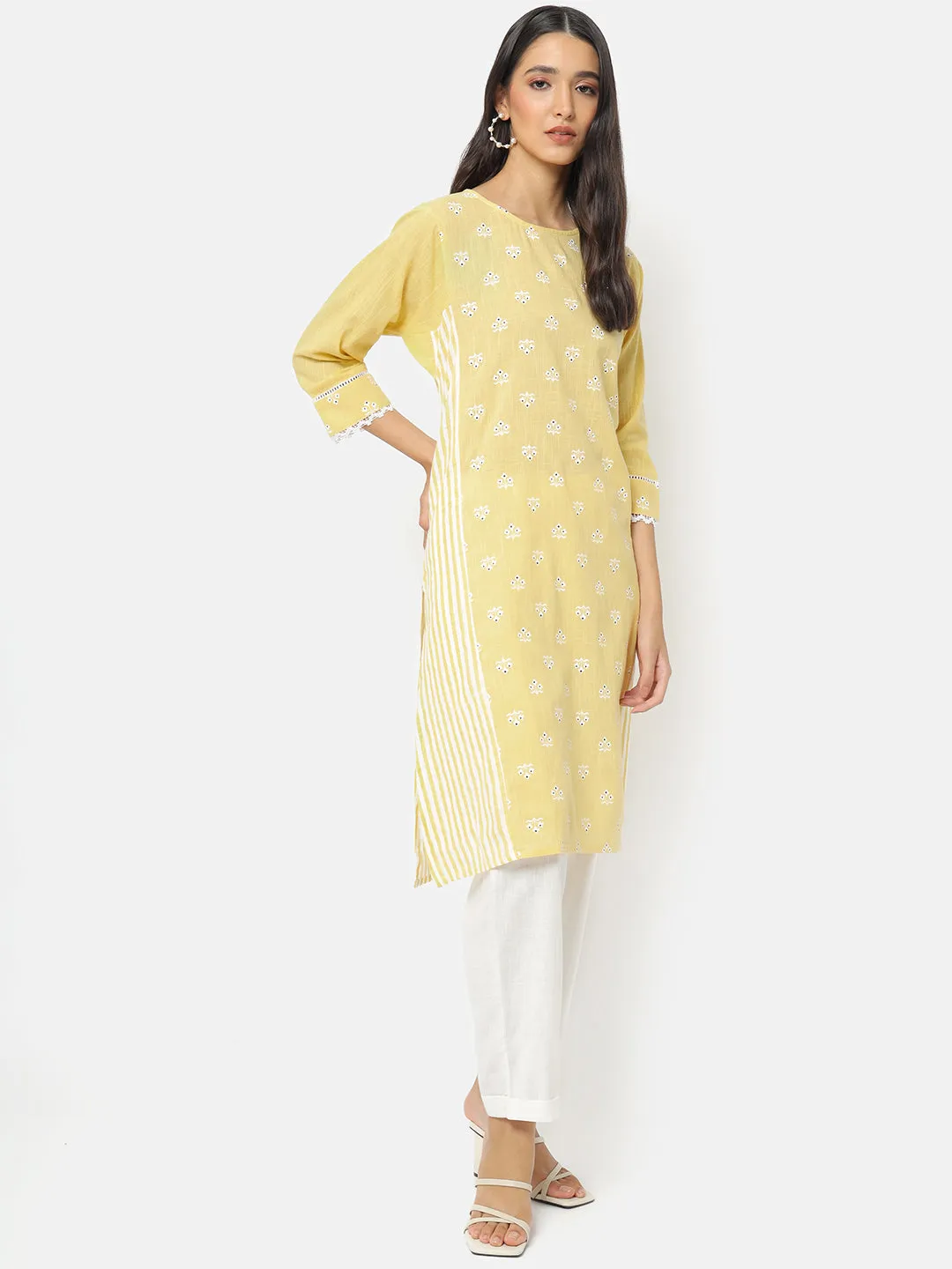 Lemonade Print Play Kurta Bottom Set