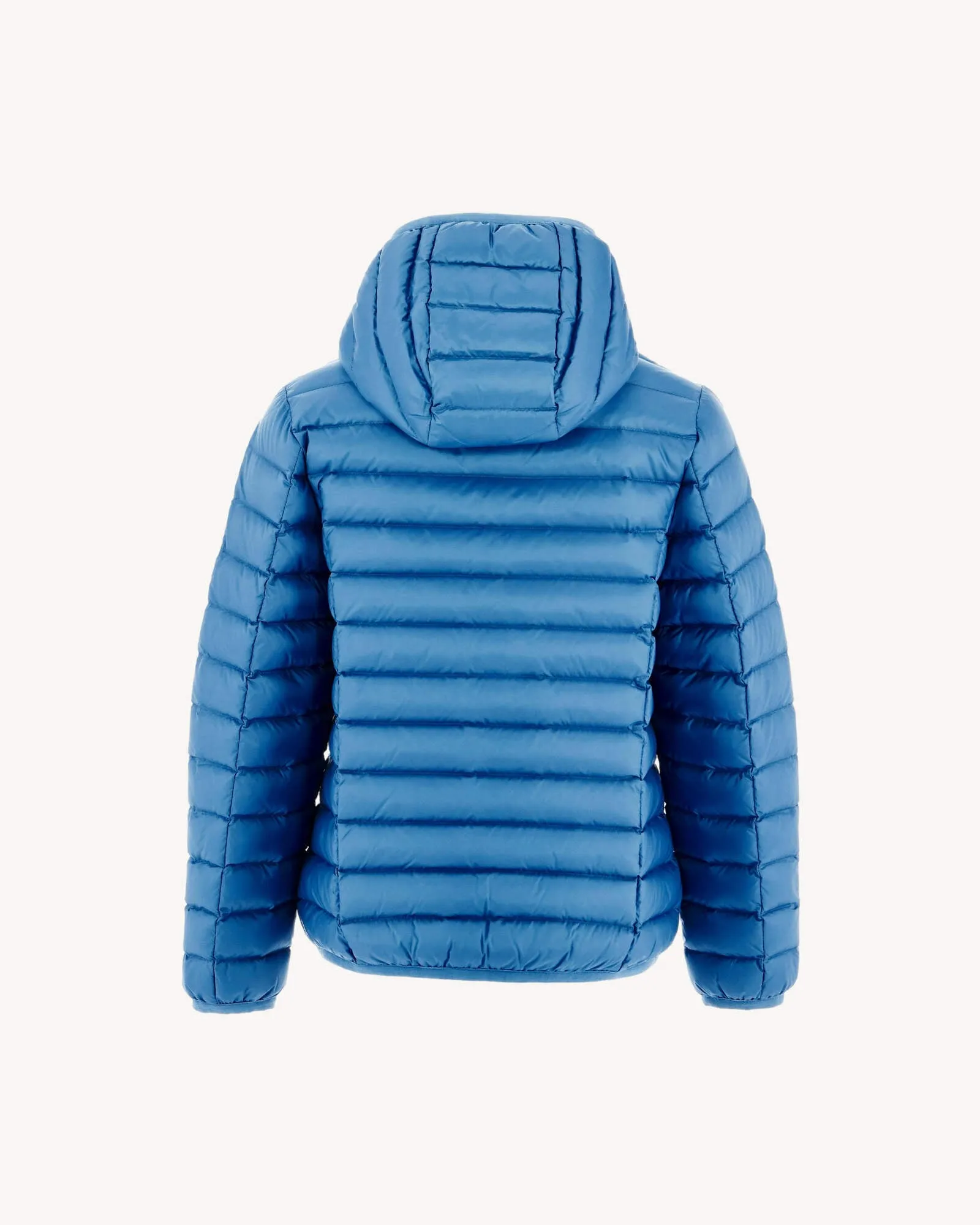 Light denim Hugo kid's lightweight hooded puffer jacket