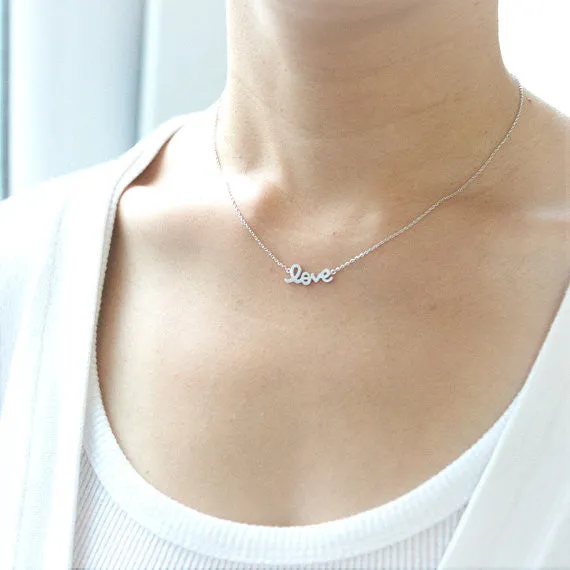 LOVE Necklace in silver