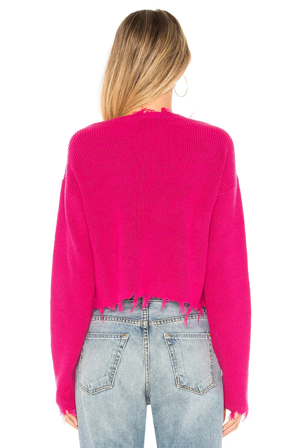 Lovers   Friends Prospect Sweater Fuchsia