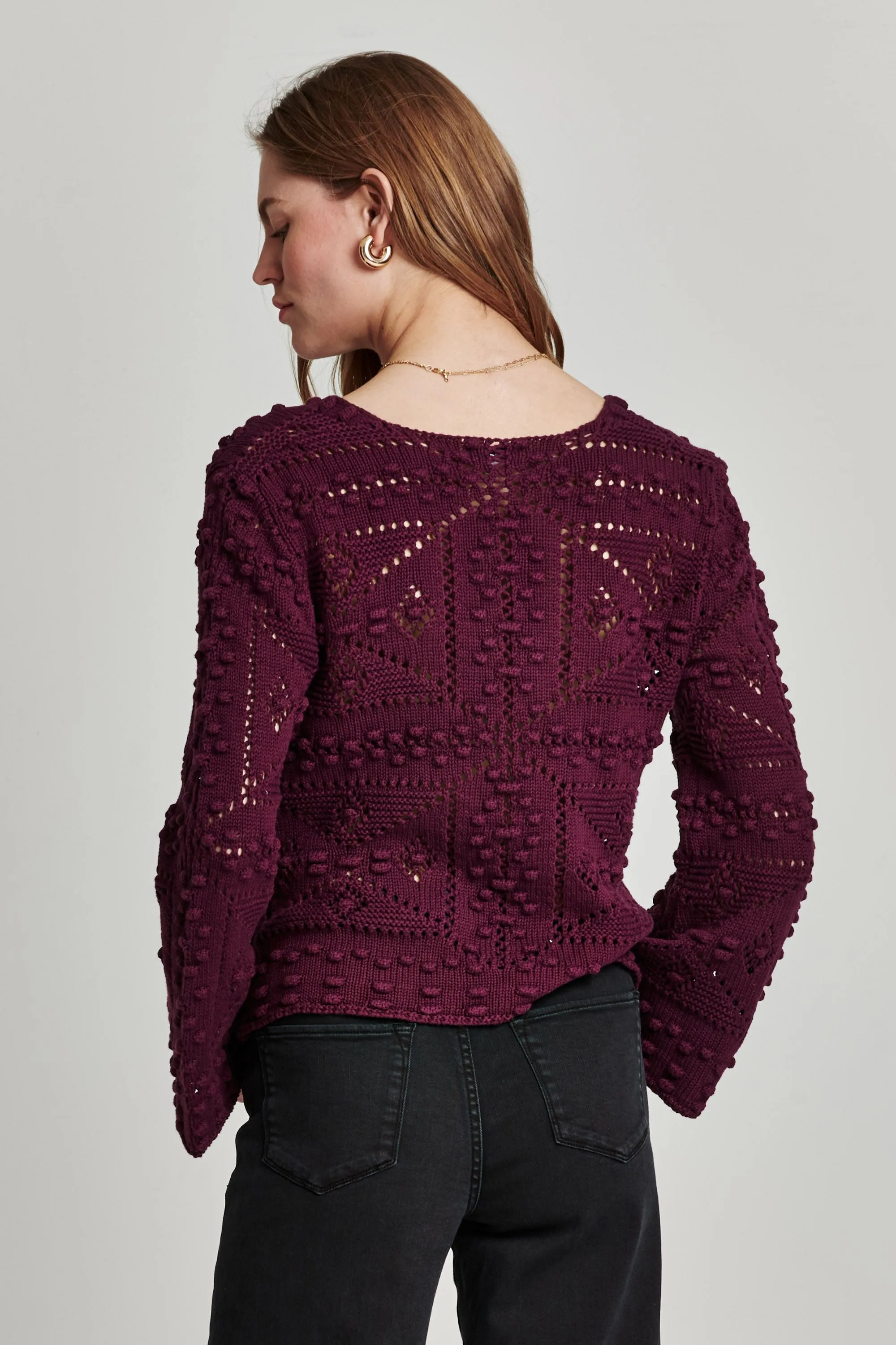 MAXINE PLUM SWEATER