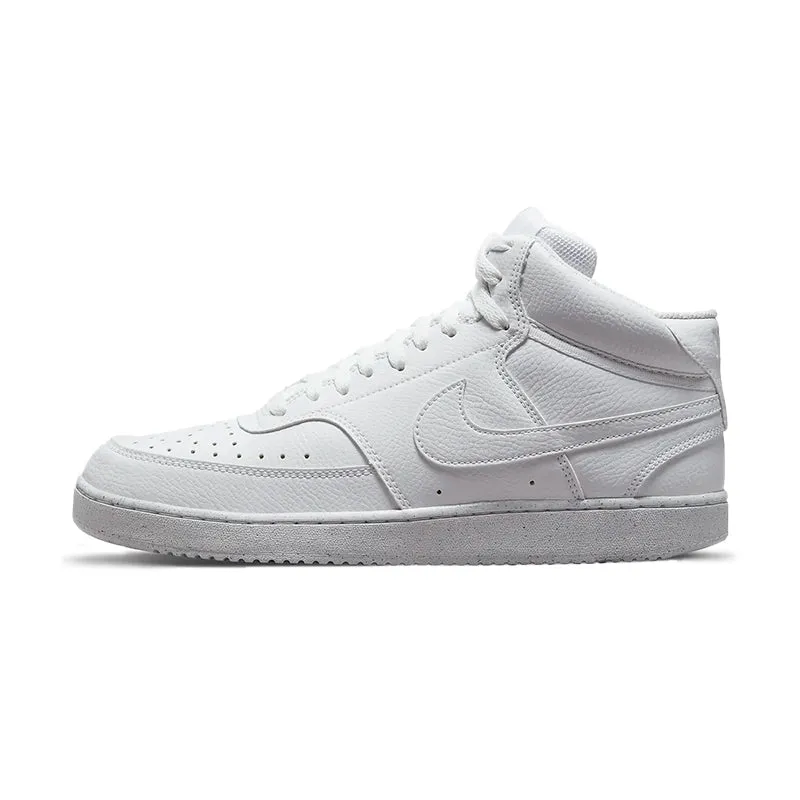 Men's Court Vision Mid Next Nature White/White/White