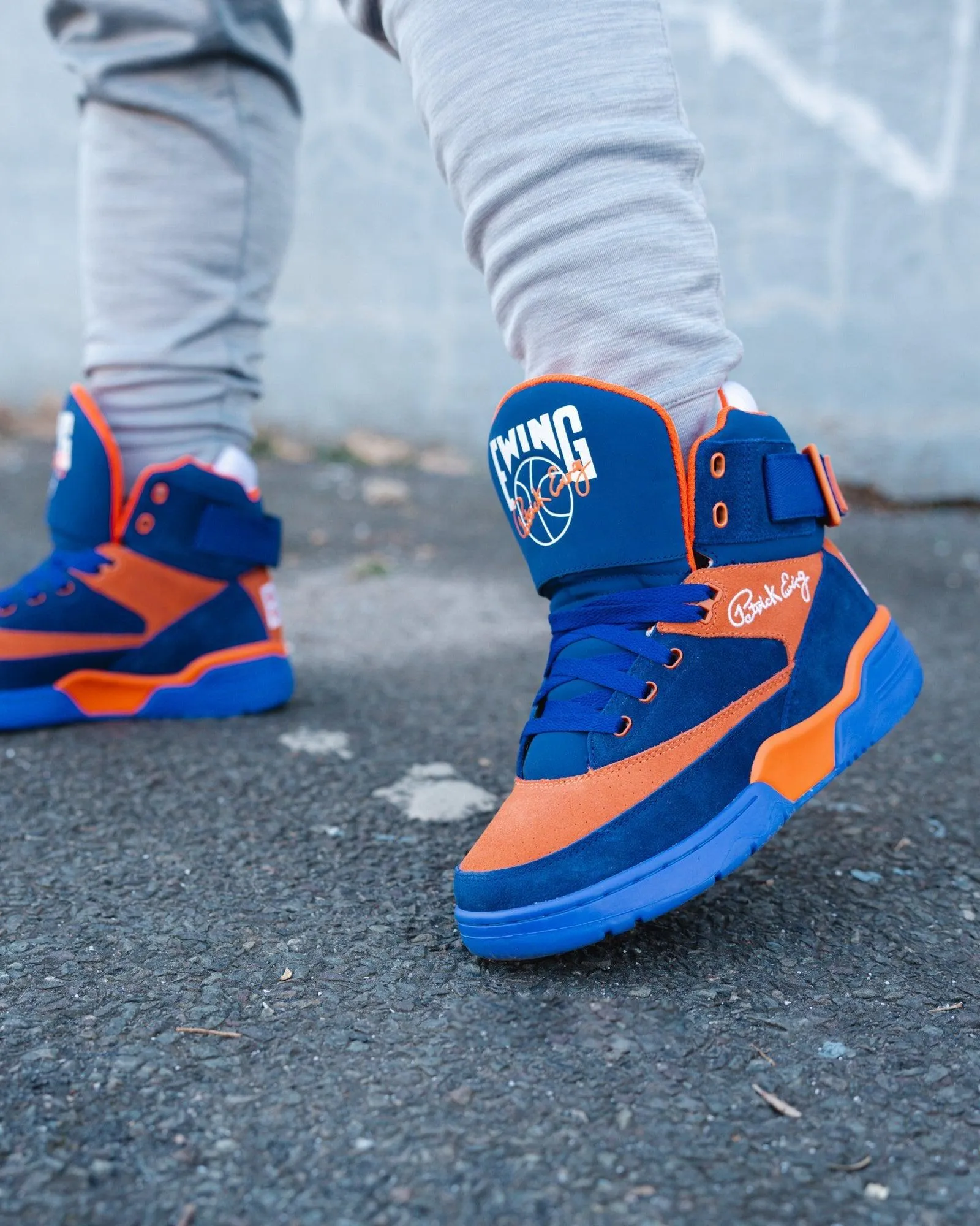 (Men's) Ewing Athletics 33 Hi 'NYC' Dazzling Blue / Orange 1EW90013-442