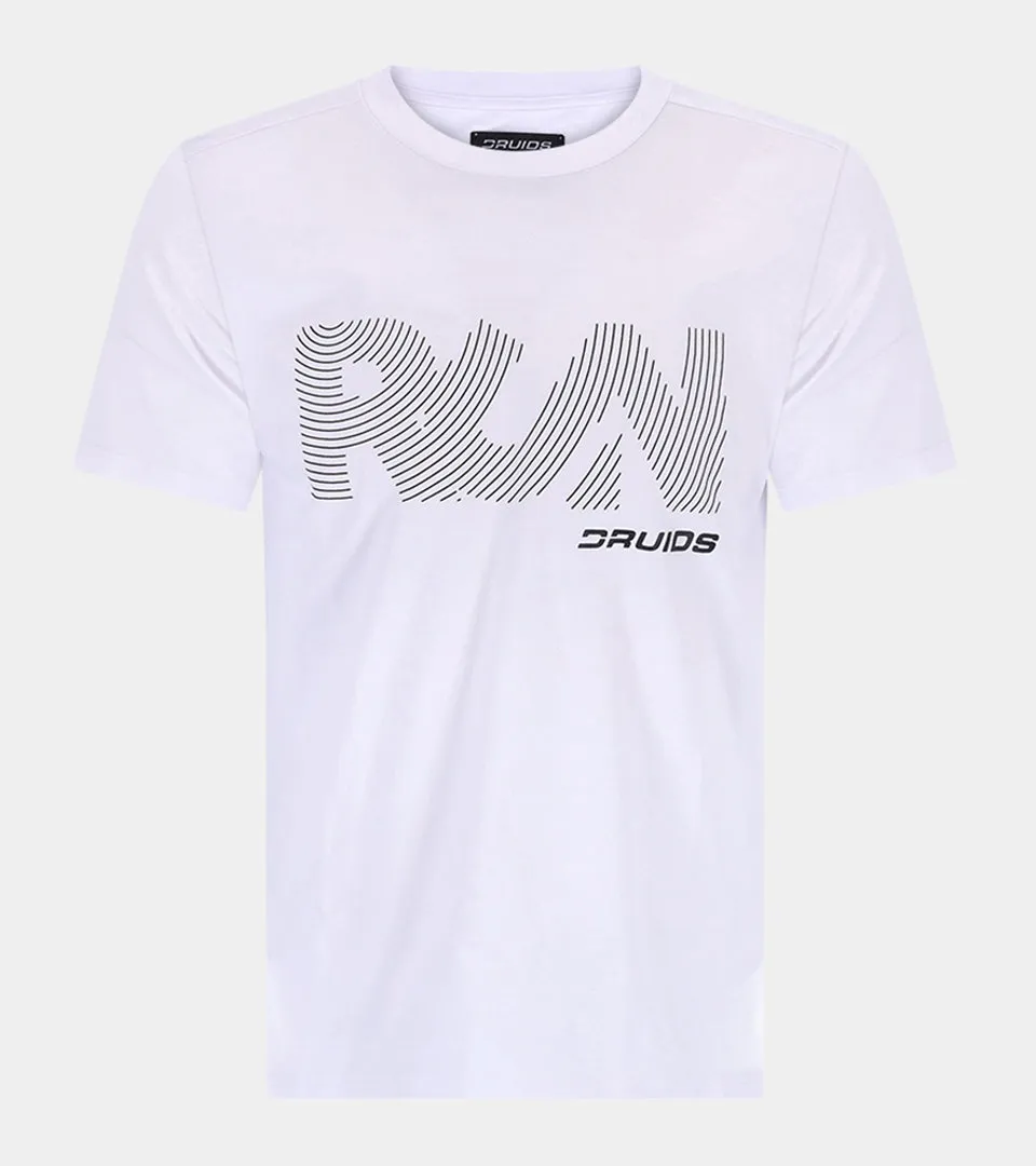 MEN'S RUN SPORTS T-SHIRT - WHITE