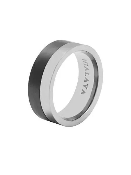 Men's Titanium and Carbon Fiber Band Ring