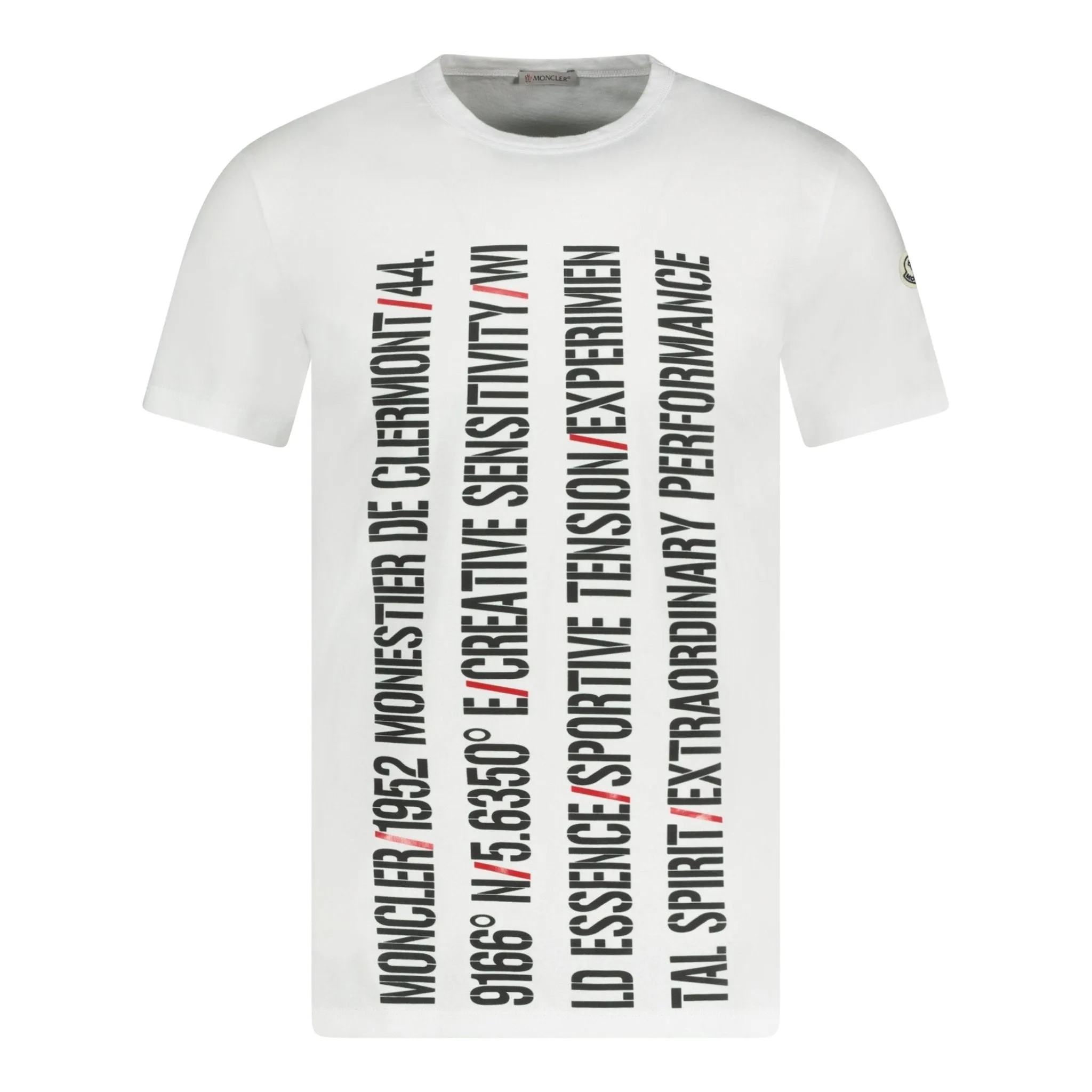 MONCLER Print Logo T-Shirt White