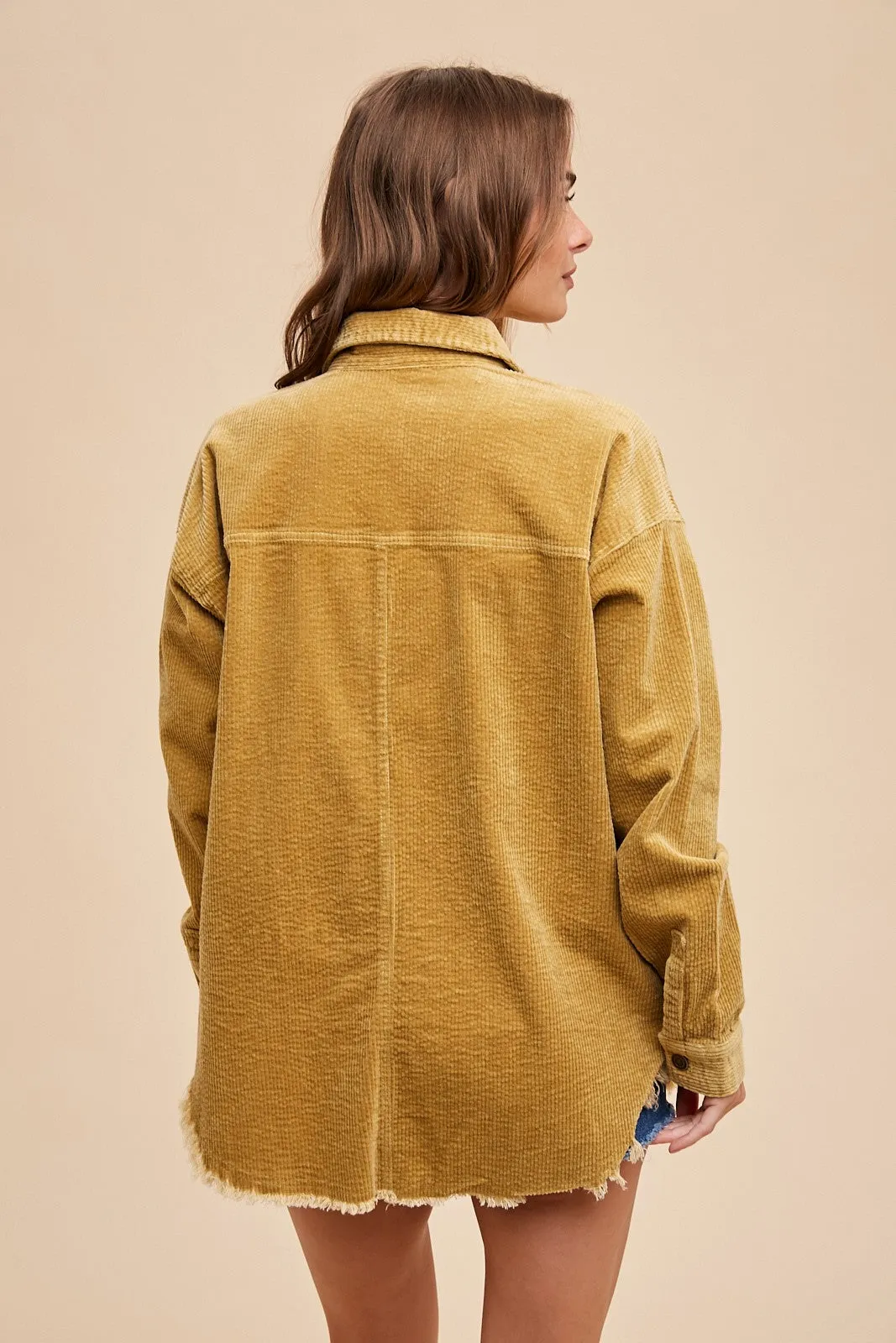 Mountain Views Corduroy Jacket in Mustard