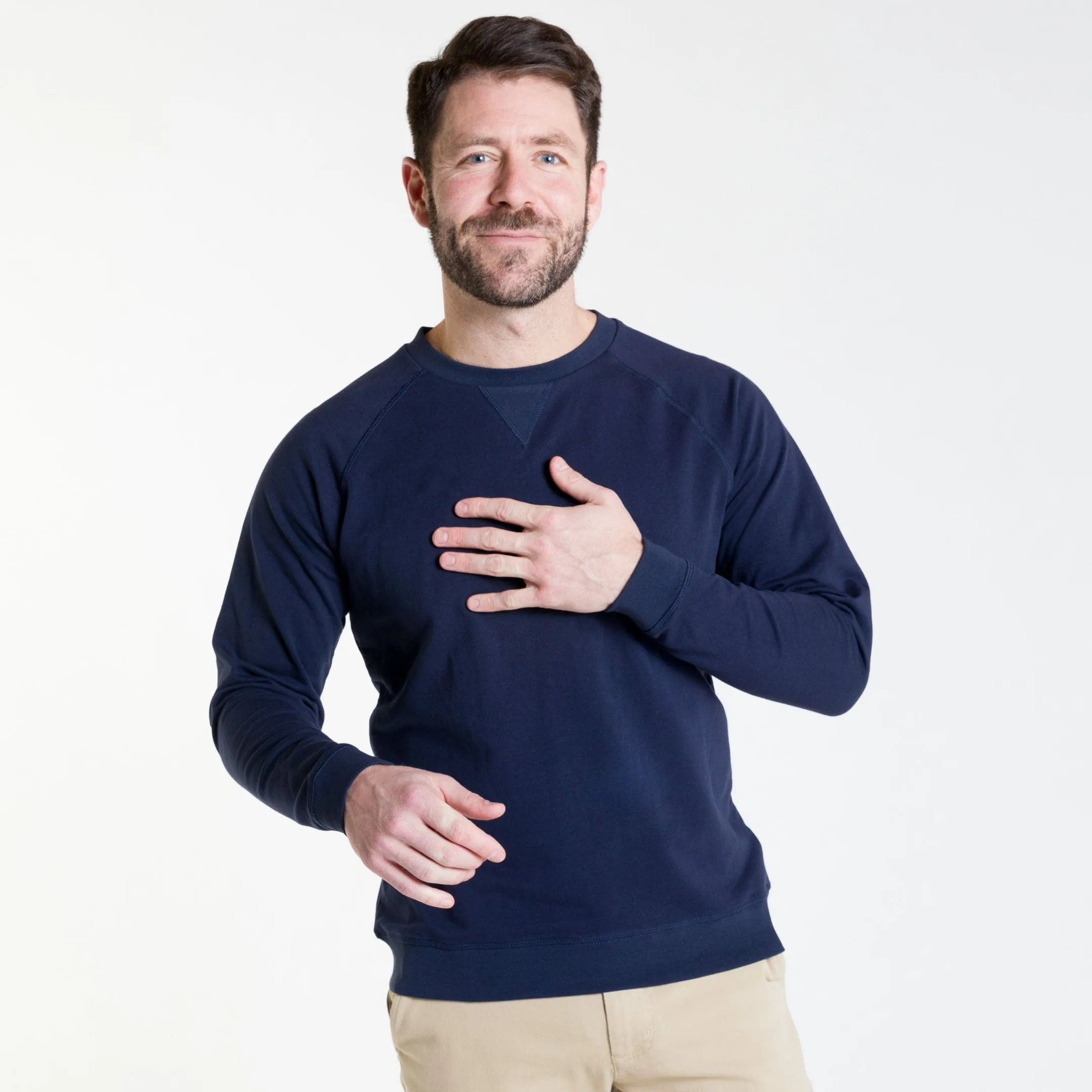 Navy French Terry Sweatshirt