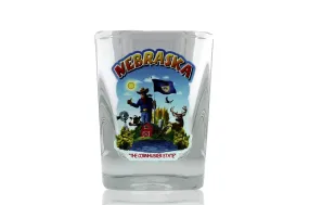 Nebraska "The Cornhusker State" Shot Glass