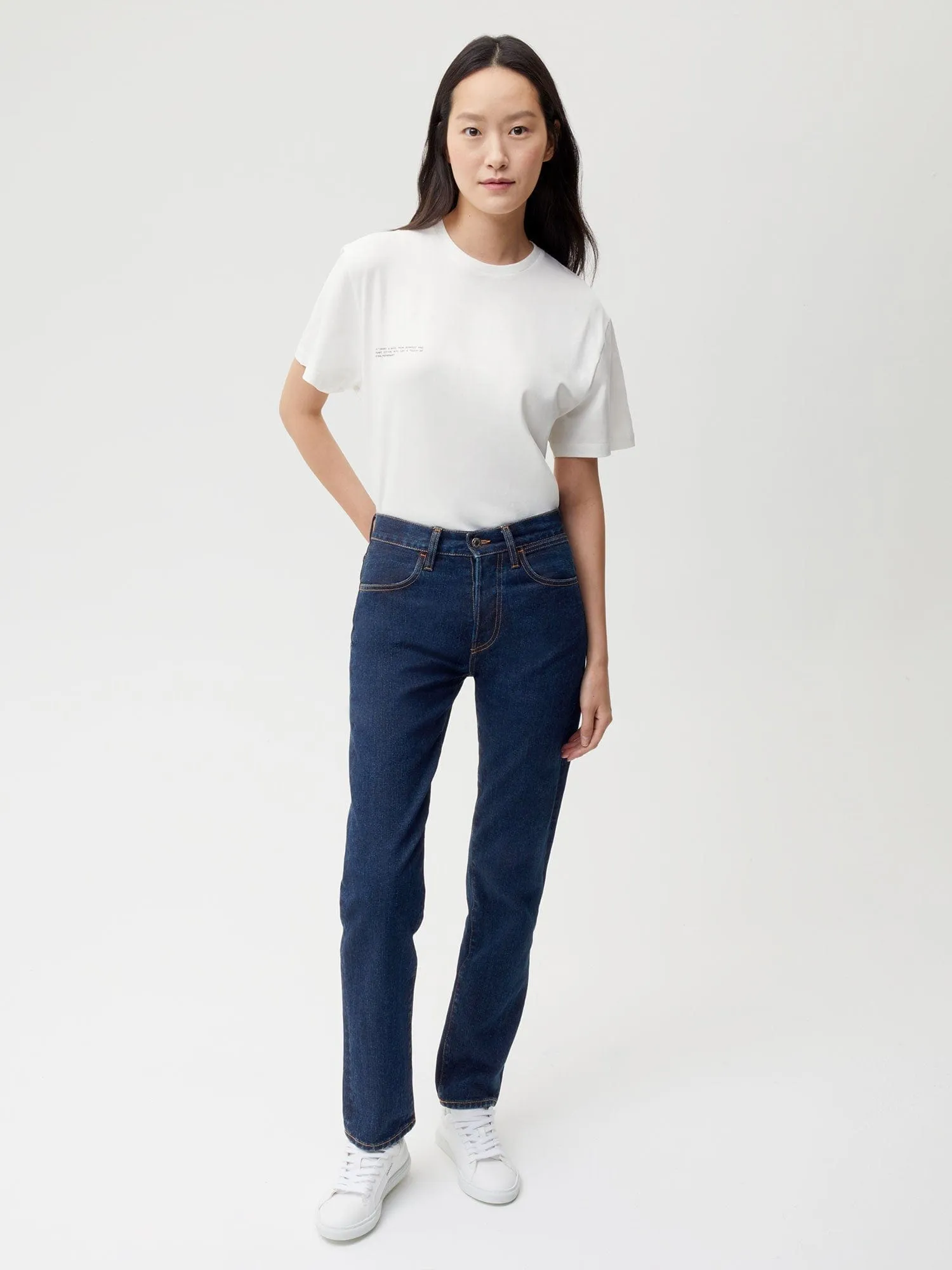 Nettle Denim Straight Leg Jeans—rinse wash