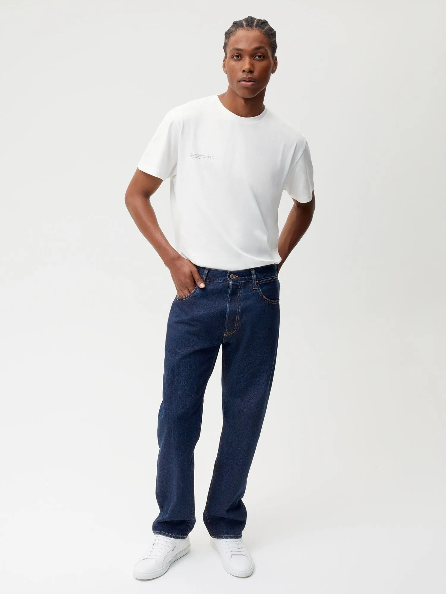 Nettle Denim Straight Leg Jeans—rinse wash